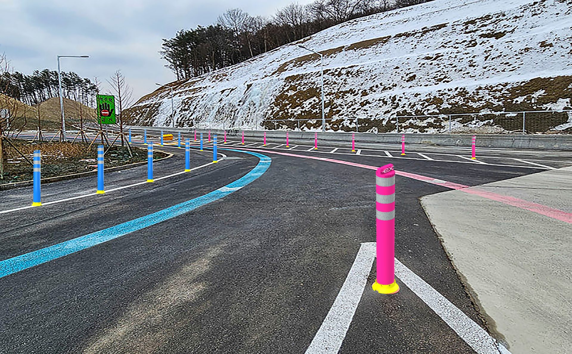 IC 진출입로 색상 구분